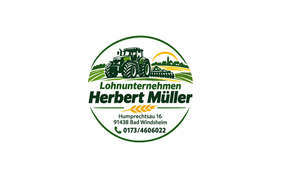 Sponsor Lohnunternehmen Herbert Müller Logo Lohnunternehmen Herbert Müller