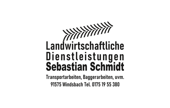 Sponsor Landwirtschaftliche Dienstleistungen Sebastian Schmidt Logo Landwirtschaftliche Dienstleistungen Sebastian Schmidt